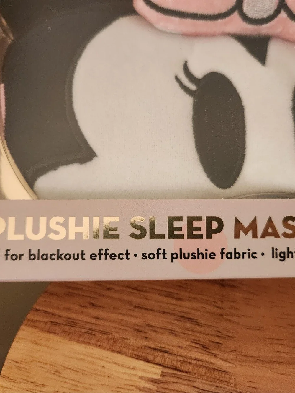 Creme Shop Disney Minnie Mouse 3D Plushie Sleeping Mask New